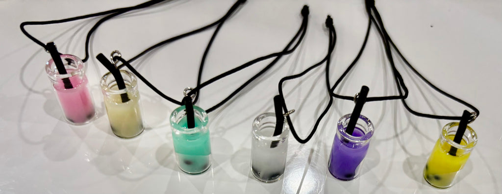 Miniature Boba (bubble tea) Phone Charm