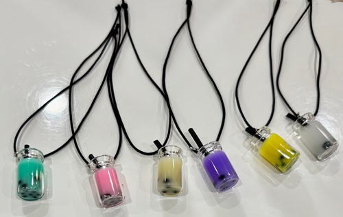 Miniature Boba (bubble tea) Phone Charm