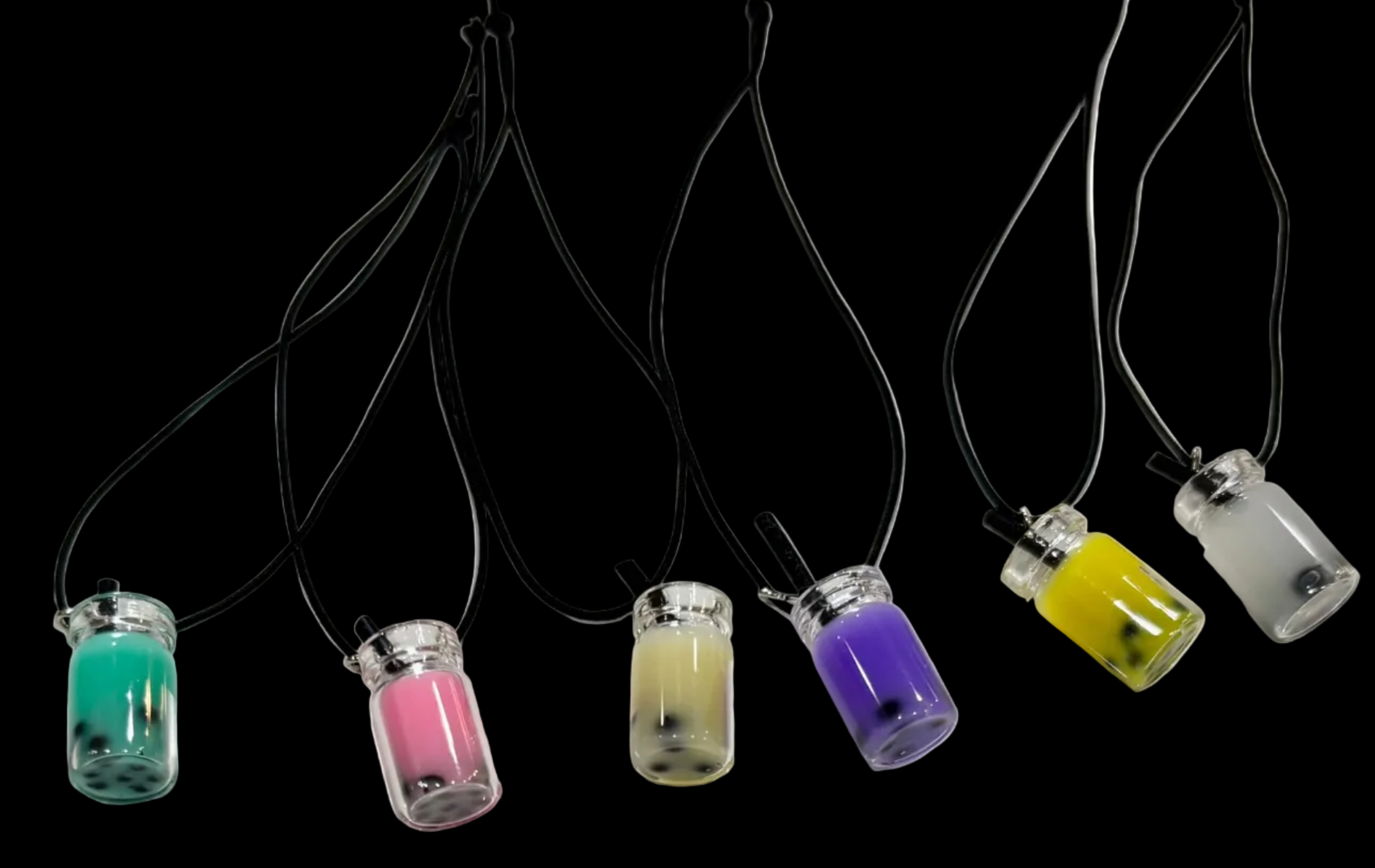 Miniature Boba (bubble tea) Phone Charm